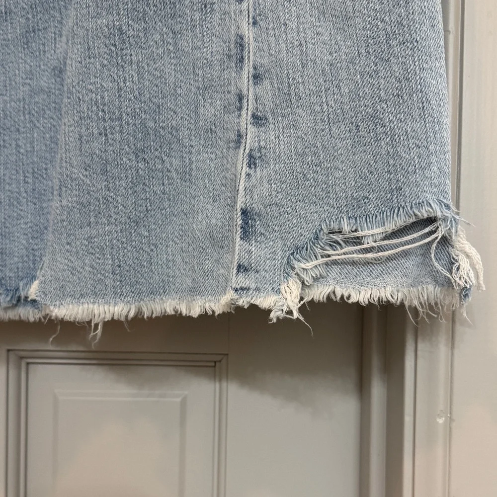 Anthro Pilcro Adi Curly High Rise Flare Jeans - Picture 7 of 9